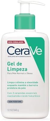 CeraVe, Gel de Limpeza Facial para pele oleosa, com Ácido Hialurô...