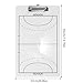 Happyyami 2pcs Handball Board Double Side Coaching Clipboard Sports Supply Match Drawing Training Board
