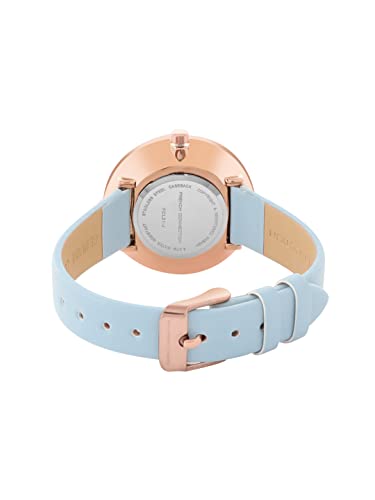 Image of French Connection Sky Blue Dial Analog Watch for Womens-FCL21-J