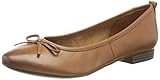 Fashion Tamaris Damen 1-1-22114-26 Ballerinas, Flach, Cognac, 40 EU