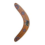  Huaxingda Boomerang de madera hecho a mano para niños y adultos, estilo profesional, para deportes al aire libre, boomerang práctico