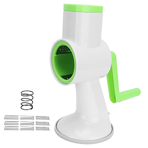 Cortador De Verduras Rallador Trituradora Herramienta De Cocina Multifuncional Para Rebanar Moler Juliana Frutas Verduras Hoja De Acero Inoxidable ABS Verde 26x15x14cm 12