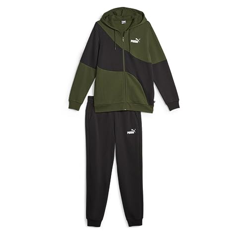 PUMA ジャージ 上下セット POWER キャット スウェット スーツ スポーツウェア メンズ S メンズ アーミーグリーン