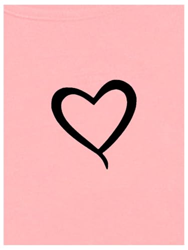 Floerns Girl's Heart Print Sleeveless Tank Top Kids Crewneck Casual Vest Shirts3