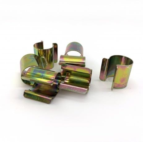 Lot De 20 Clips De Fixation Pour Bâche De Serre Tunnel - Diamètre 25 Mm, Acier Galvanisé, Attache Solide