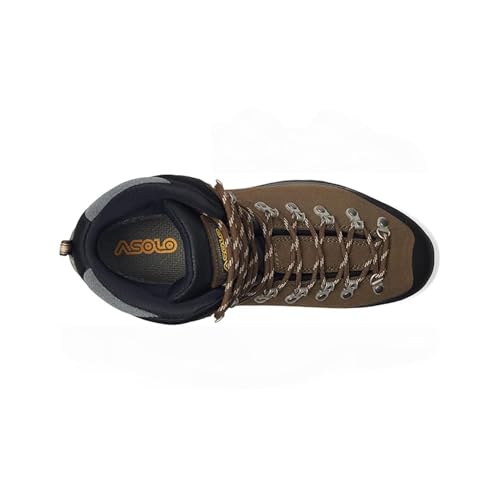 ASOLO Men's Greenwood EVO GV Water-Resistant Cushioned Perwanger Leather High Ankle Trekking Hiking Boots | Toe Rubber Cap2