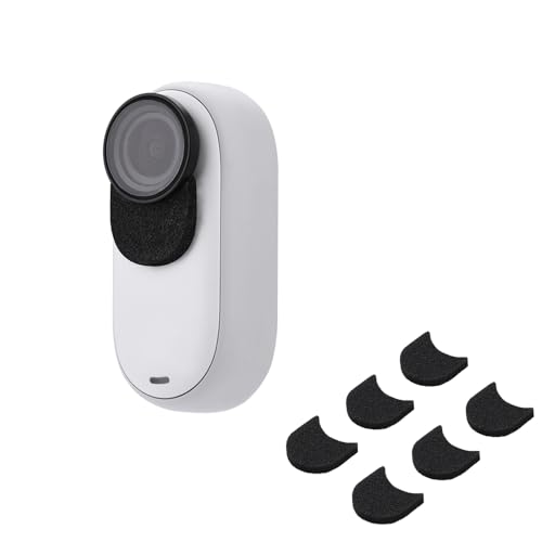 6pcs Mic Wind Muff for Insta360 Go 3s Noise Reduction and Windproof Cotton Pads Mic Windscreen Wind Foam Outdoor Wind Filter Reducing Wind Noise Cover