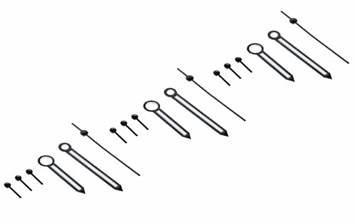 Ewatchparts 3 SET WATCH HAND COMPATIBLE WITH PAM 44MM PANERAI MARINA VALJOUX ETA 7750-7753 WATCH BLACK