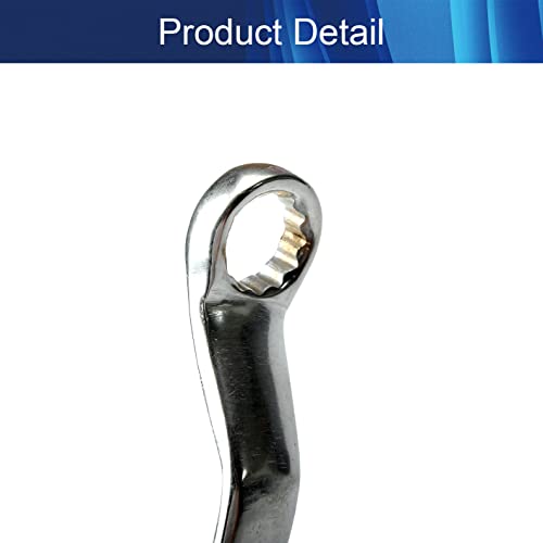 Jutagoss 11Mm X 13Mm Metric 12 Point Offset Double Box End Wrench Chrome Plated Cr-V #TOP3