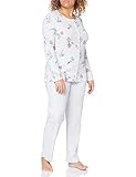 Herbst/Winter 2020 Triumph Damen Timeless Cotton PK Buttons Pyjamaset, Turtle Dove, 38
