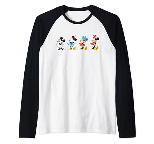T-shirt baseball Disney Minnie Mouse manches raglan contrastées