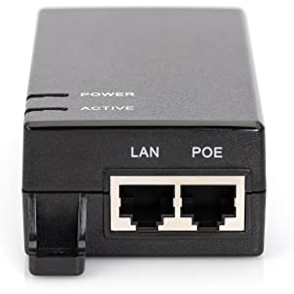 DIGITUS PoE инжектор - IEEE802.3af - Gigabit Ethernet - 15,4 Вт - макс. 48 В - питание Pin 4/5(+) & 7/8(-)