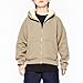 Kids Fleece Sherpa Lined Full Zip Sweatshirt Jacket Long Sleeve Sports Coat Fall Winter Outerwear for Girls Boys 5-15 Years