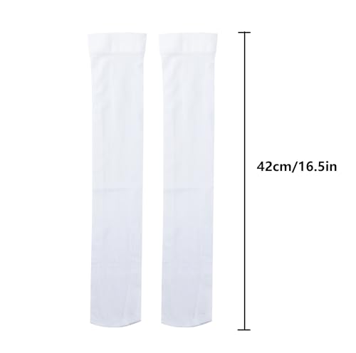 6 Pairs Women Opaque Stretchy Nylon Knee High Stockings Trouser Socks3