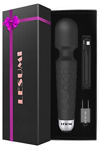 LESUMI Upgraded Personal Wand Massager with Memory - Premium with 8 Speeds 20