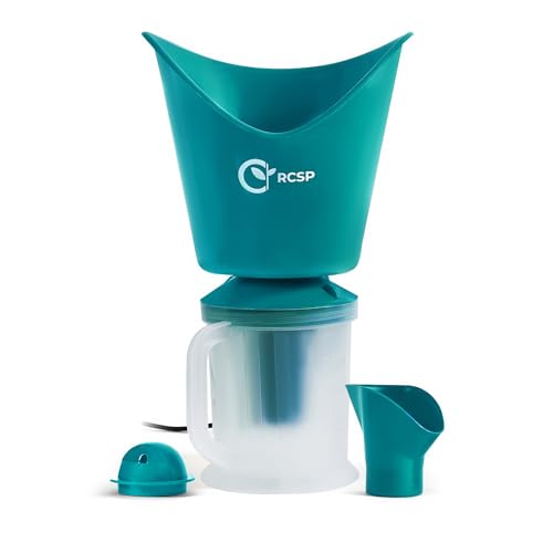 RCSP 3 in One Steam Vaporizer Machine for Cold and Cough with Nozzle Inhaler, Facial Sauna and Facial Steamer for Face, Spa, Nose and Cough (Green)