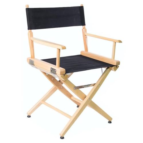 Filmcraft Short Director Chairs (Natural Frame/Black Canvas)