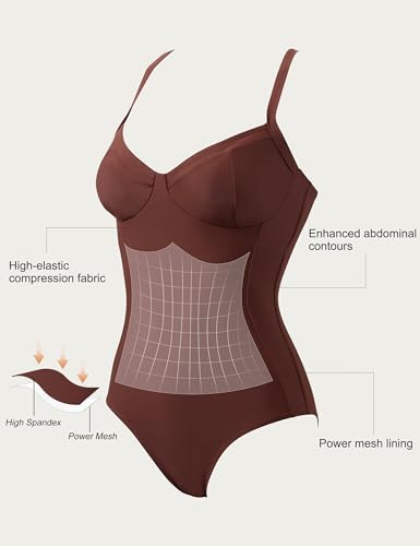 Image of SUUKSESS Womens Tummy Control One Piece Swimsuit Sexy Crisscross Back Bathing Suit