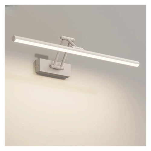 Miroir phare led salle de bain 40cm armoire blanc chaud