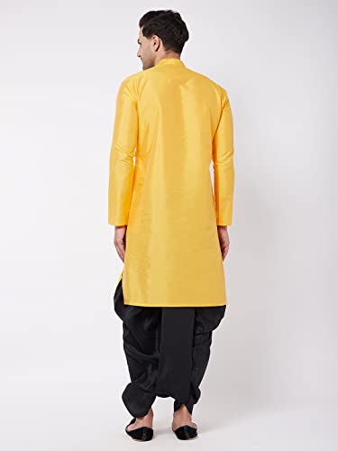 Image of VASTRAMAY Men's Silk Blend Printed Kurta And Dhoti Set Vasmk001Ndtmother