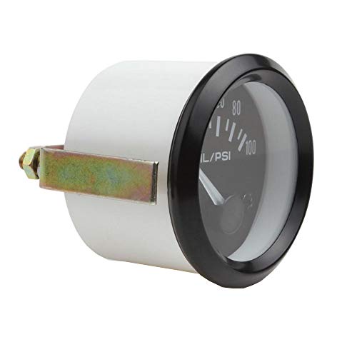 ESUPPORT Universal Car 2" 52mm Pointer Oil Press Pressure Gauge Meter Celsius White LED Light Indicator Display Electrical - Image 4