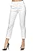 Elara Pantalones Mujer Chino Elástico Chunkyrayan Blanco VS19026-2 White-34 (XS)