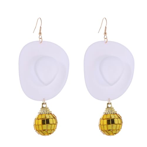 Boucles d'oreilles cowgirl muiltcolor hat pendant hook femme avec charme chapeaux de cowboy