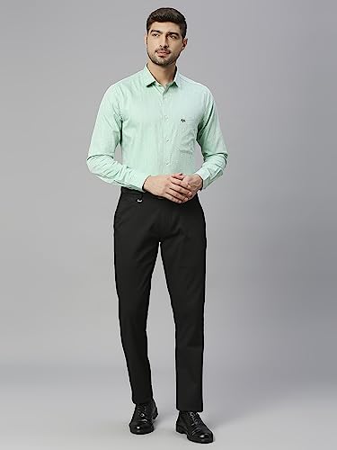 Image of Thomas Scott Men's Cotton Slim Fit 100% Formal Shirt with Spread Collar and Full Sleeves