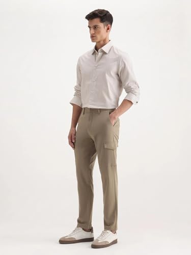 Image of Rare Rabbit Regular fit Plain Trouser