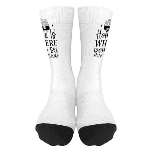 Home Is Where You Set Up Camp Half Calf Sock For Son2