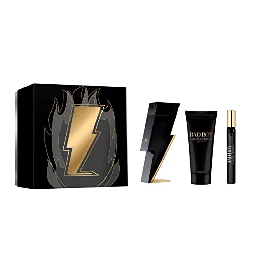 Set De Perfume Hombre Carolina Herrera Bad Boy 3 Piezas Set De Perfume Hombre Carolina Herrera Bad Boy 3 Piezas