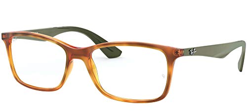 Image of Ray-Ban Unisex Clear Lens Square Frames - 0RX7047