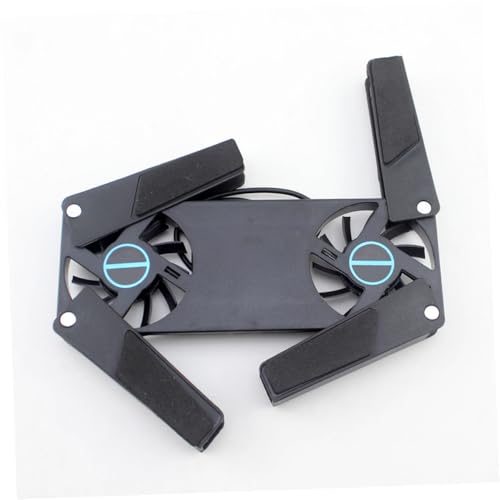 Base para portátil con doble ventilador y diseño plegable miniatura 6