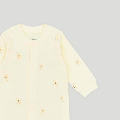 Image of Kidbea Soft Cotton Unisex Baby Onesie Romper | Cute & Multiple Prints Full Sleeve Sleepsuit for Infant | Comfortable Trendy Bodysuit