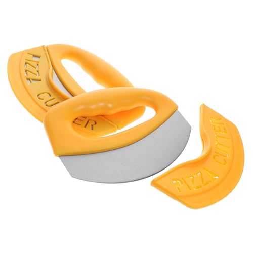 Ciieeo 2Pcs Stainless Steel Pizza Cutter with Handle Multi Purpose Annular Slicer for Baking Easy to Use for Cutting and Pastry Kitchen Tool