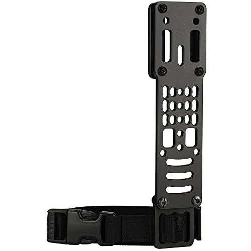 Guayma Drop Leg Holster Adapter Duty Belt Accessories for QLS Kit Modular Holster Adapter with Thigh Strap Airsoft Tactical Police Gear BK