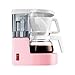 HYLH Cafetera de Filtro, Mini 0.35L Cafetera Goteo Cafetera de Vidrio Jarra térmica Filtro Permanente 500W, Rosa