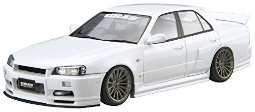 青島文化教材社 1/24 ザ・チューンドカーシリーズ No.4 ニッサン URAS ER34 スカイライン TYPE-R 2001 プラモデル