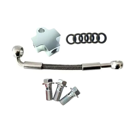 Flexible frein hydraulique AN3 110cm avec raccord T moto M10