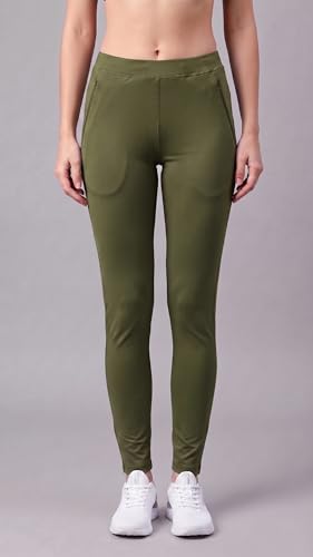 Image of Mehrang Stretchable Yoga Pants for Women & Gym Pants for Women Workout with Mesh Insert & Side Pockets