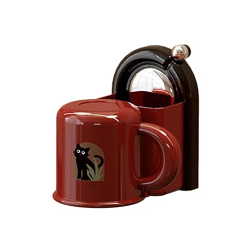 DOUDINGMAO Soporte magnético para cepillo de dientes montado en la pared con ventosa para enjuague bucal, organizador de almacenamiento para baño, ahorro de espacio