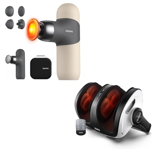 Image of RENPHO Mini Thermal Massage Gun with Heat Foot Massager with Heat