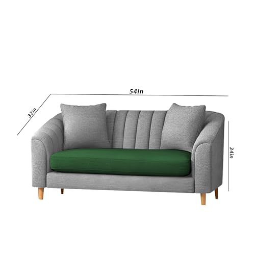 Image of Casaliving Doraldo 2 Seater Sofa Set for Living Room (Green Grey Colour) Premium Fabric Sofa
