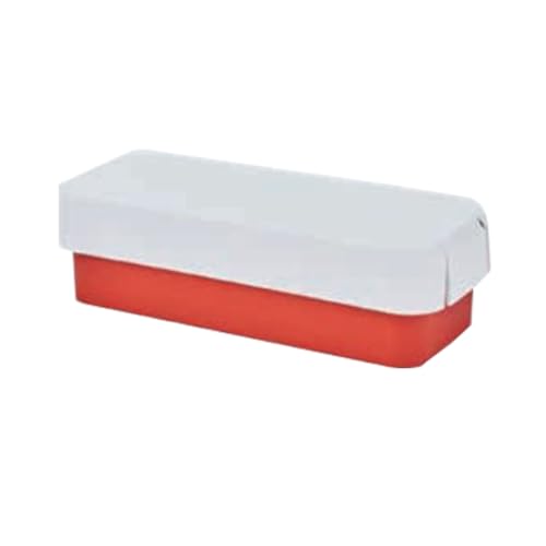 IPPINKA Takenaka Slim Bento Lunch Box - Orange - 500ml - Leak-Resistant Lid - Dishwasher-Safe - Microwave-Safe - BPA-Free - Made in Japan
