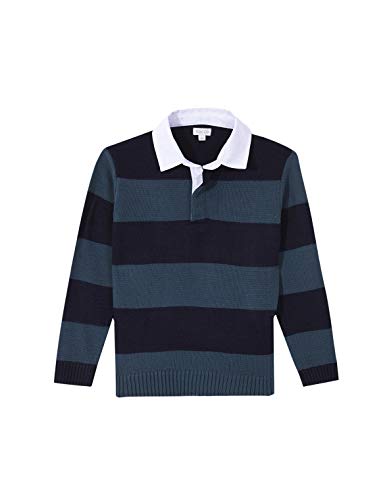 Polo rayé en maille jersey pour garçon : un vêtement chaud et facile à enfiler