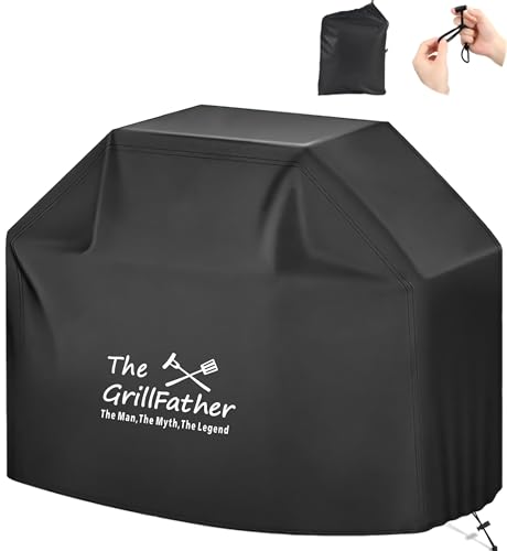Outdoor Waterproof Grill BBQ Cover with Adjustable Hem Drawstring The Grillfather 72 Inches Heavy Duty Uv & Fade Resistant Barbecue Cover for Birthday Fathers Day for Dad