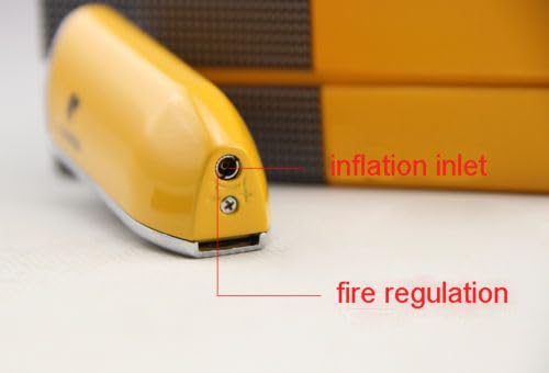 Encendedor de soplete 3 llama con punzón amarillo miniatura 6