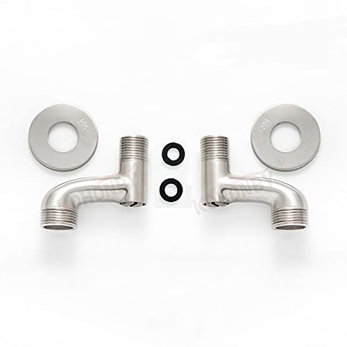 1 Set 304 Stainless Steel Switch Water Stop Adjustment Elbow Frog Foot N Type Long Bolt Reducer Curved Foot Elbow Pipe Fittings