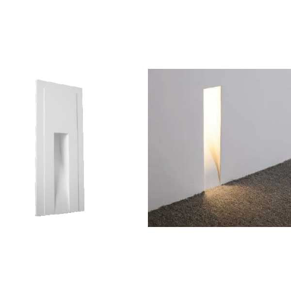 NCC-Licht Gips-Wandeinbauleuchte Rand Lang 200x500x95mm Weiß max. 35W GU10 ohne Leuchtmittel
