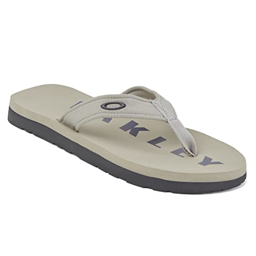 Chinelo Zeal Oakley Masculino, Cinza Claro, 42